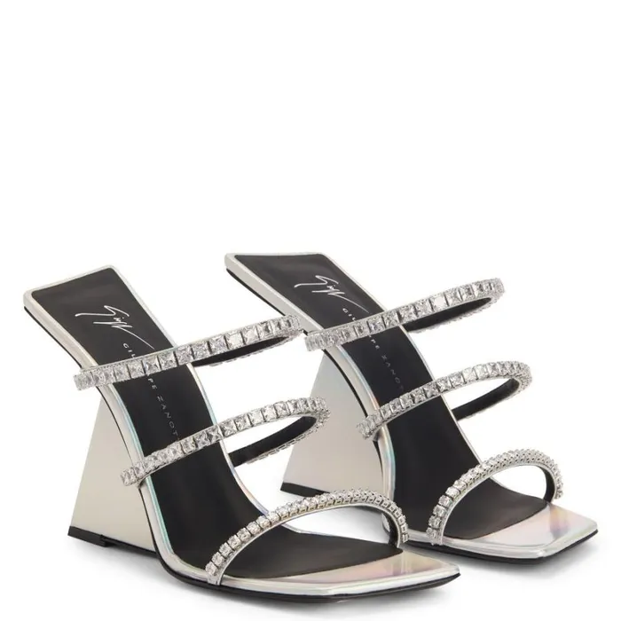 Clareence Silver Women Giuseppe Zanotti Sandals