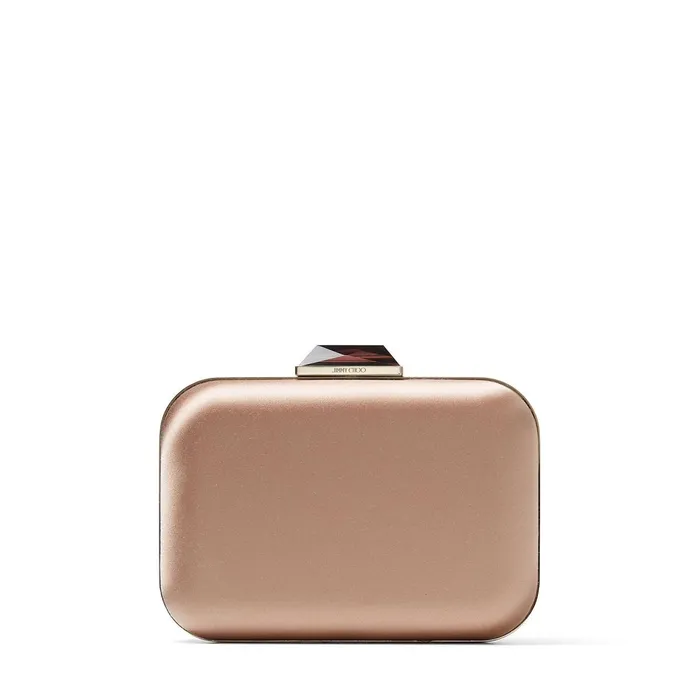 CloudXl BalletPink Satin Clutch Bag With Gem Clasp Ballet Pink Women JIMMY CHOO Clutch Bags CloudXl BalletPink Satin Clutch Bag With Gem Clasp Ballet Pink Women JIMMY CHOO Clutch Bags