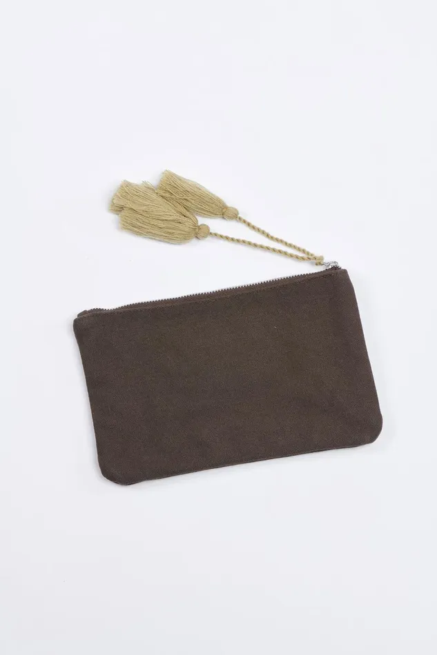 Clutch Khaki 8211 EVAN CARLINA Khaki Women Banana Moon Bags