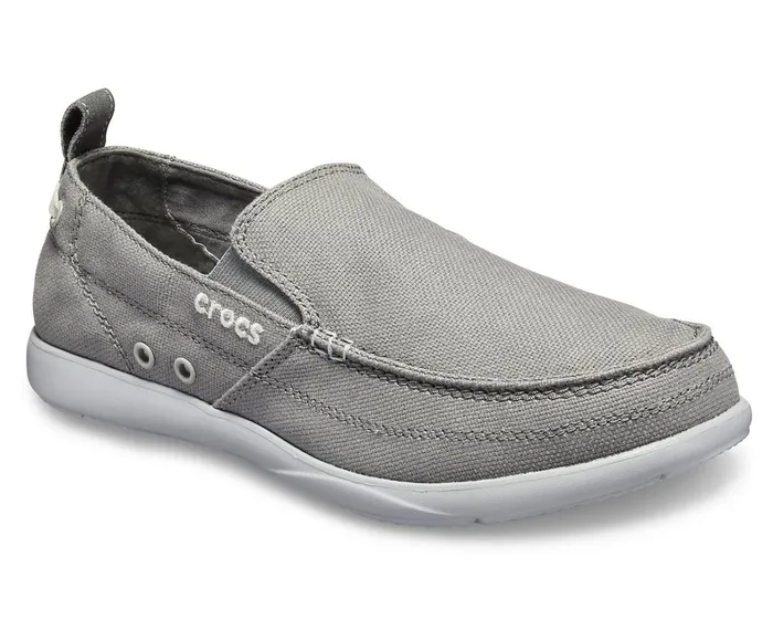 Crocs Big and Tall 14 Mens Walu SlipOn Slate GreyLight Grey