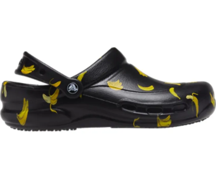 Crocs Clogs Womens Bistro Graphic Clog Black Yellow For Sale