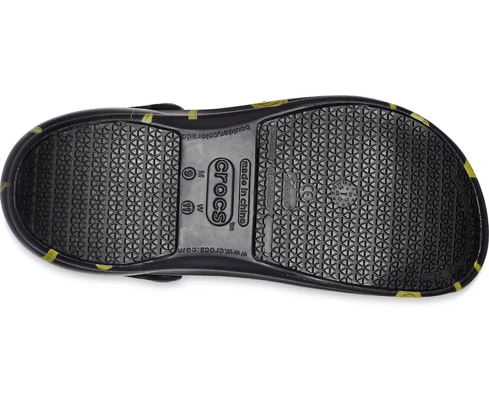 Crocs Clogs Womens Bistro Graphic Clog Black Yellow For Sale
