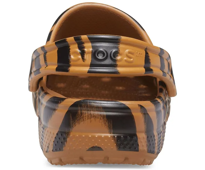 Crocs Clogs Womens Classic Animal Print Clog Dark Gold Zebra Print Online