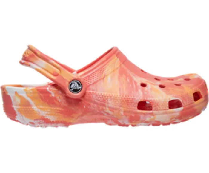 Crocs Clogs Womens Classic Marbled Clog Fresco Multi Casaul