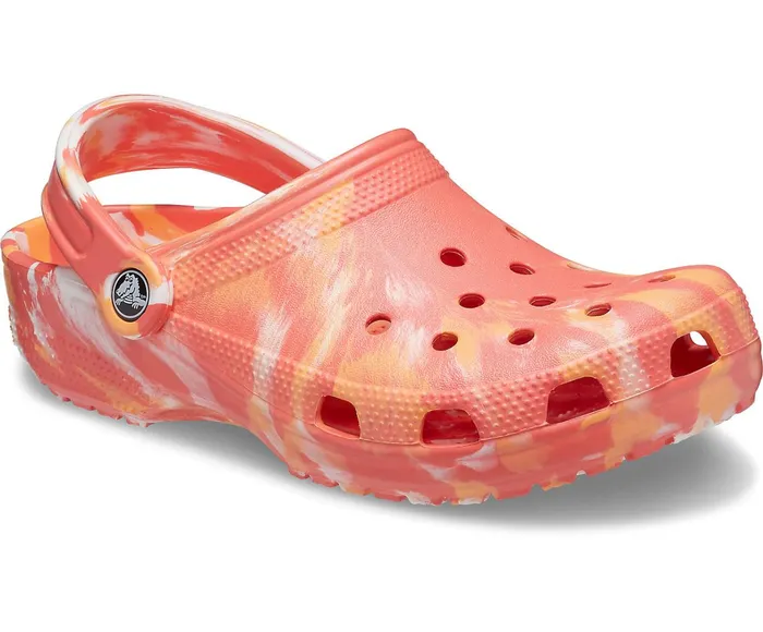 Crocs Clogs Womens Classic Marbled Clog Fresco Multi Casaul