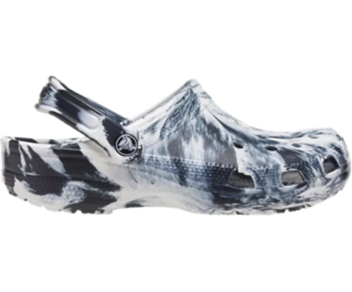 Crocs Clogs Womens Classic Marbled Clog White Black Cheap On Sale