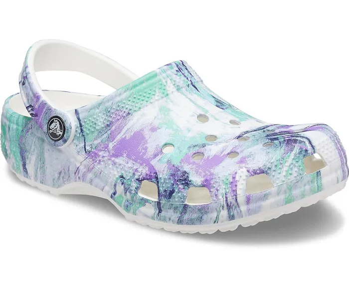 Crocs Clogs Womens Classic Out of this World II Clog White Multi Near Me
