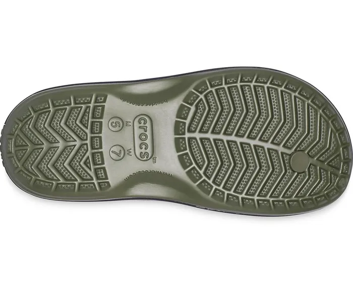 Crocs FlipFlops Womens Crocband Printed Flip Army Green Black Near Me