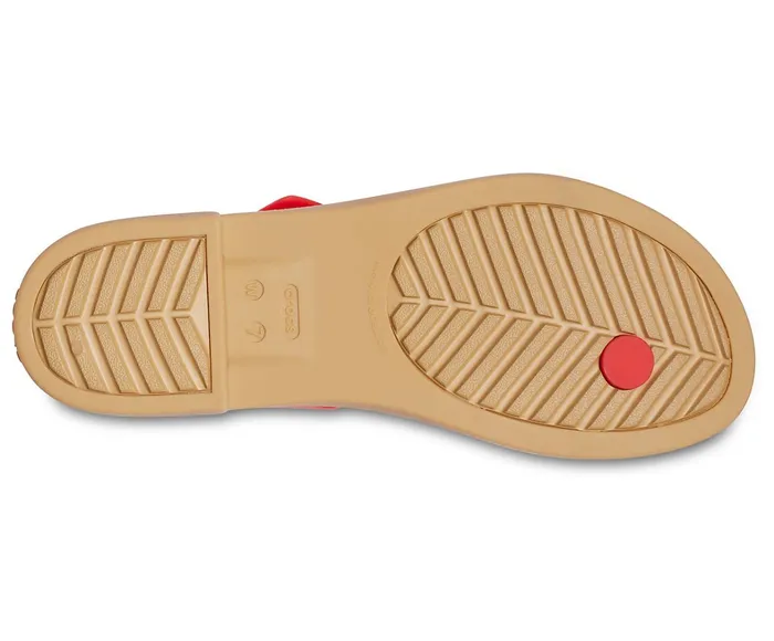 Crocs FlipFlops Womens Crocs Tulum Toe Post Sandal Flame On Sale