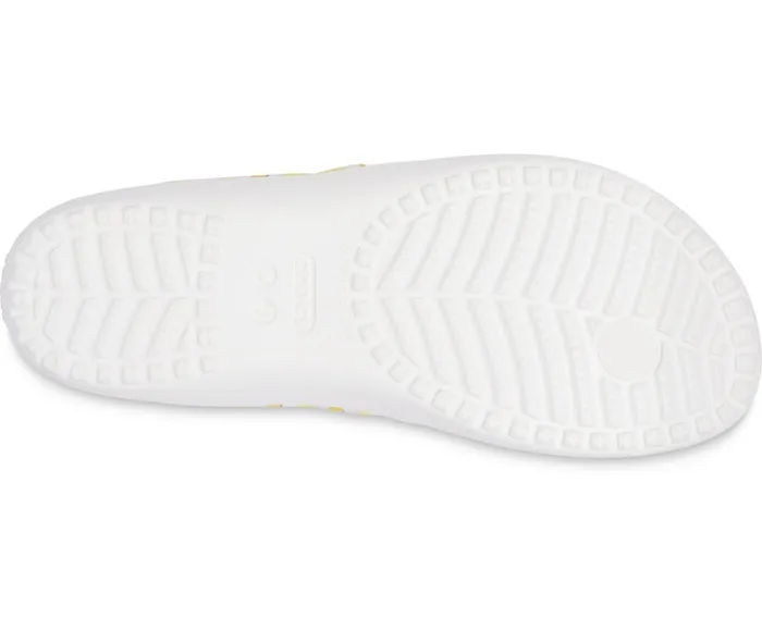 Crocs FlipFlops Womens Kadee II Printed Flip White Yellow Daisy Gift 4 You