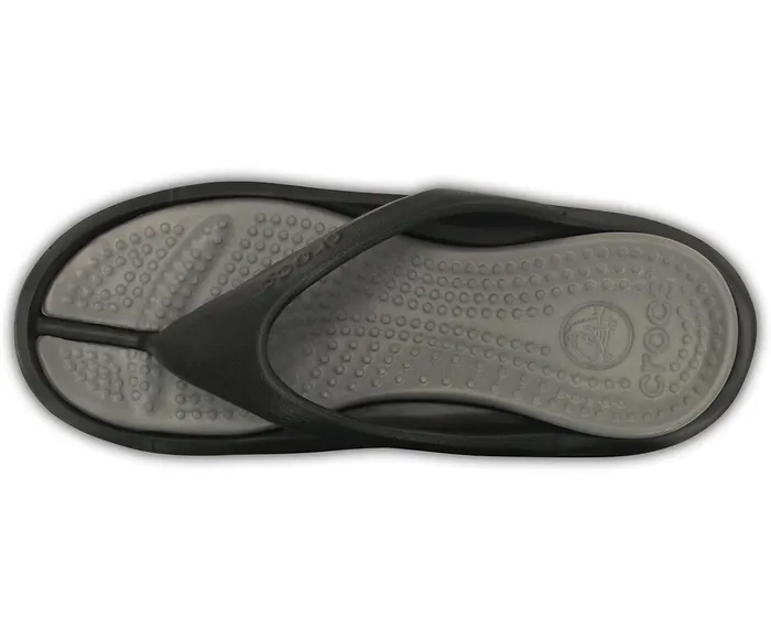 Crocs Sandals Mens Athens Flip Black Smoke Cheap On Sale