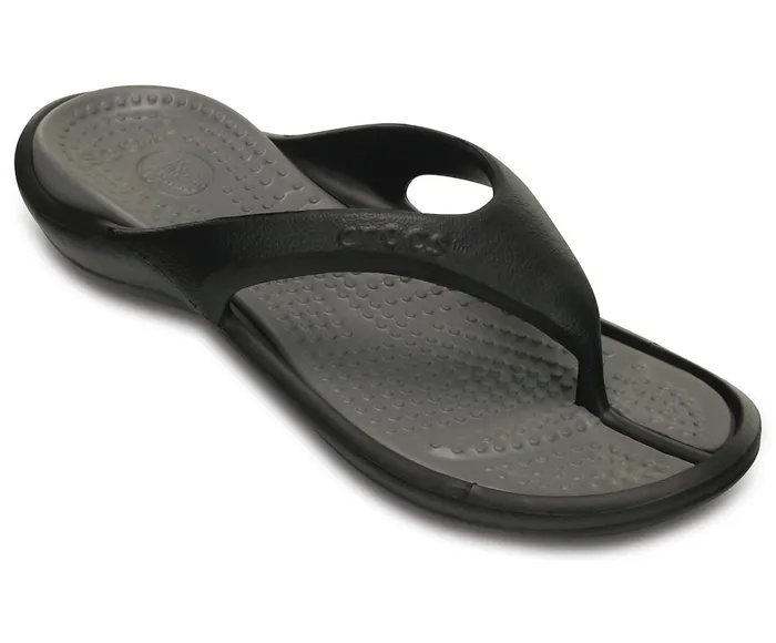 Crocs Sandals Mens Athens Flip Black Smoke Cheap On Sale