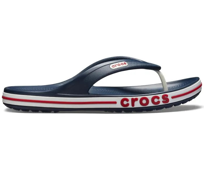 Crocs Sandals Mens Bayaband Flip Navy Pepper For Sale
