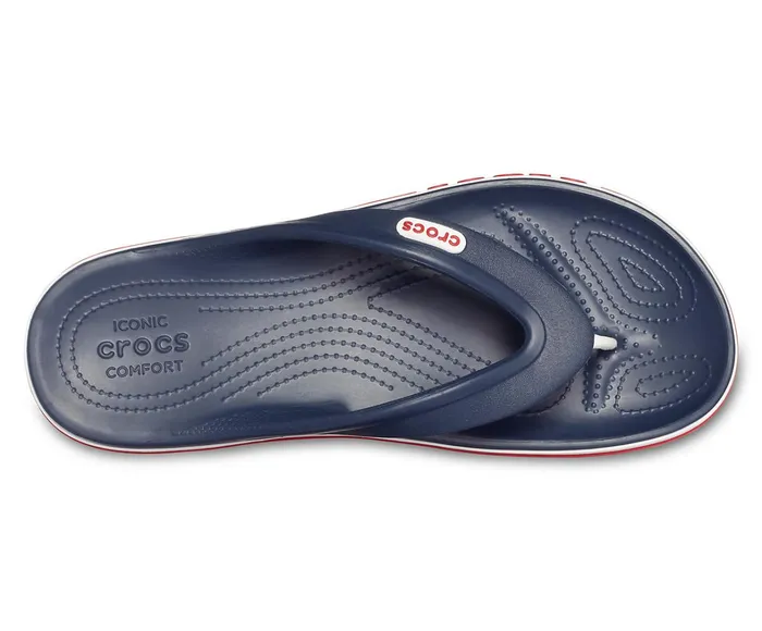 Crocs Sandals Mens Bayaband Flip Navy Pepper For Sale
