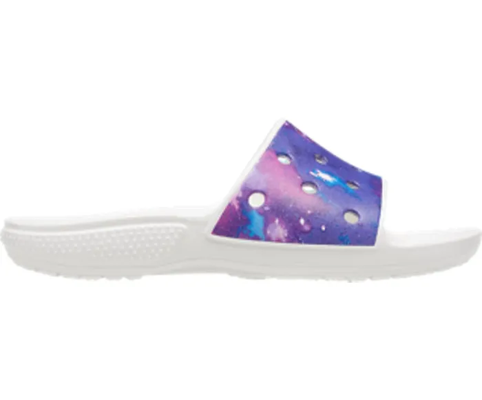 Crocs Sandals Mens Classic Crocs Out of This World Slide White Purple Online