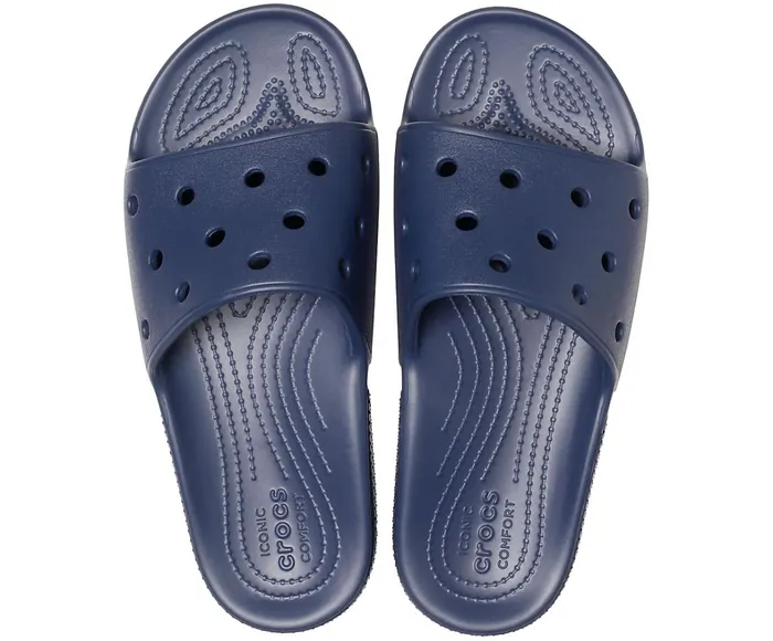Crocs Sandals Mens Classic Crocs Slide Navy Popular