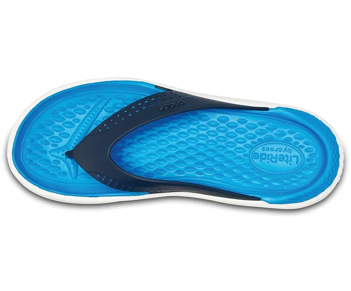 Crocs Sandals Mens LiteRide Flip Navy White Near Me