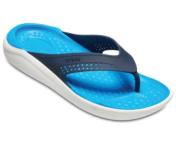 Crocs Sandals Mens LiteRide Flip Navy White Near Me