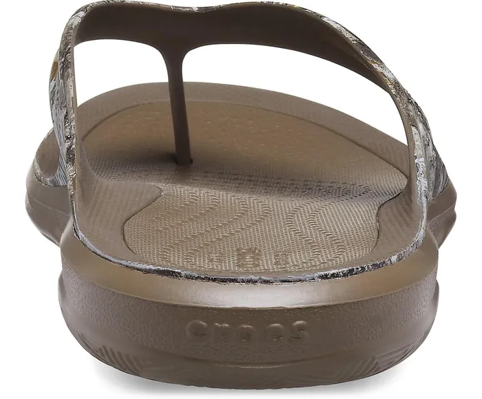 Crocs Sandals Mens Swiftwater Realtree Edge Wave Flip Walnut Popular