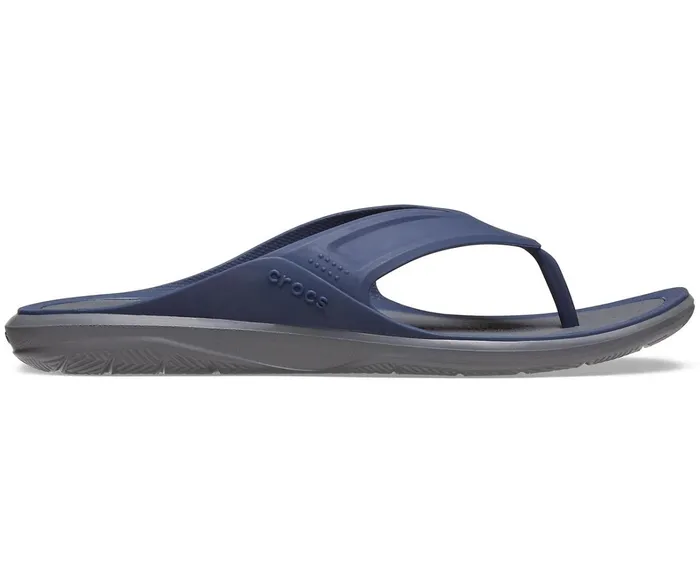 Crocs Sandals Mens Swiftwater Wave Flip NavySlate Grey Online