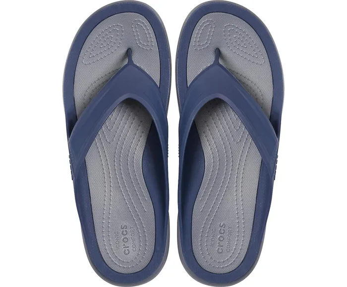 Crocs Sandals Mens Swiftwater Wave Flip NavySlate Grey Online