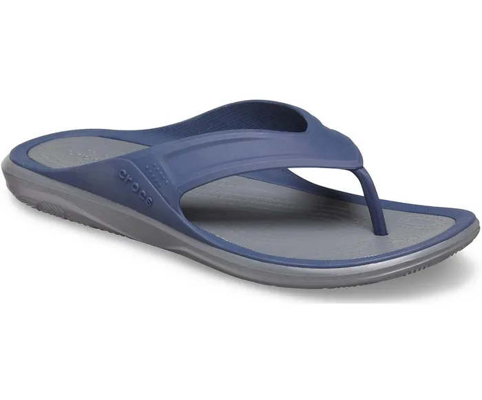 Crocs Sandals Mens Swiftwater Wave Flip NavySlate Grey Online