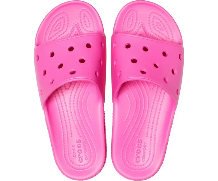 Crocs Sandals Womens Classic Crocs Slide Electric Pink Cheap On Sale