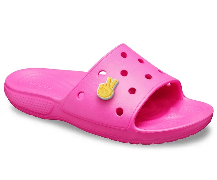 Crocs Sandals Womens Classic Crocs Slide Electric Pink Cheap On Sale
