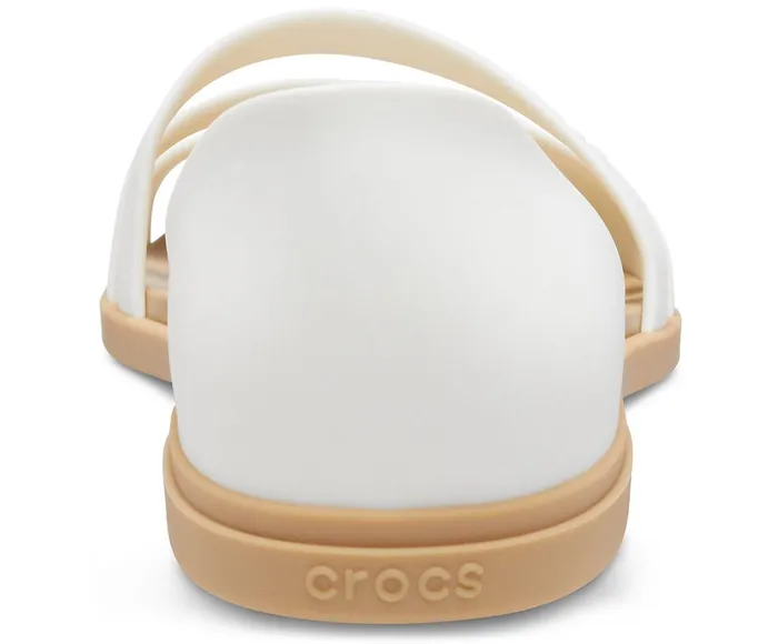 Crocs Sandals Womens Crocs Tulum Open Flat Oyster Tan Cheap On Sale