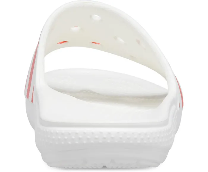 Crocs Slides Womens Classic Crocs American Flag Slide White Multi Casaul