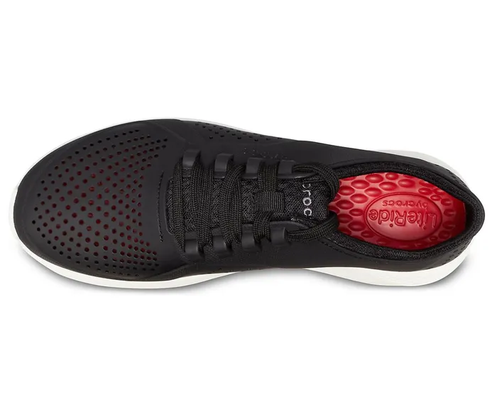 Crocs Sneakers Mens LiteRide Pacer Black White Gift for Friend