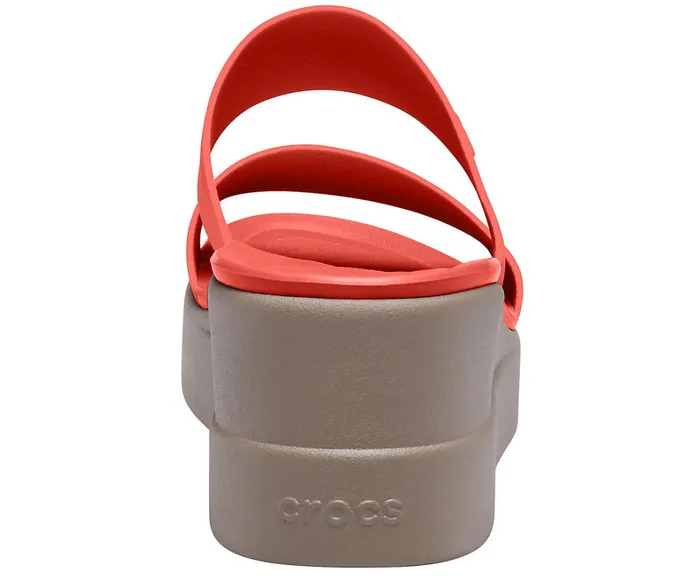 Crocs Wedges Womens Crocs Brooklyn Mid Wedge Flame Mushroom For Sale
