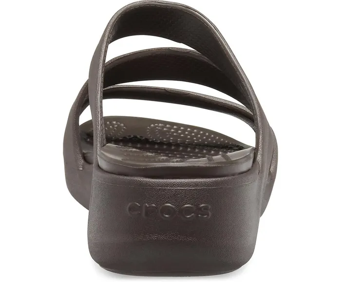 Crocs Wedges Womens Crocs Monterey Strappy Wedge Espresso Casaul