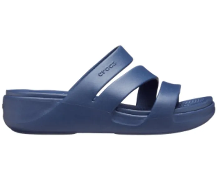 Crocs Wedges Womens Crocs Monterey Strappy Wedge Navy Near Me
