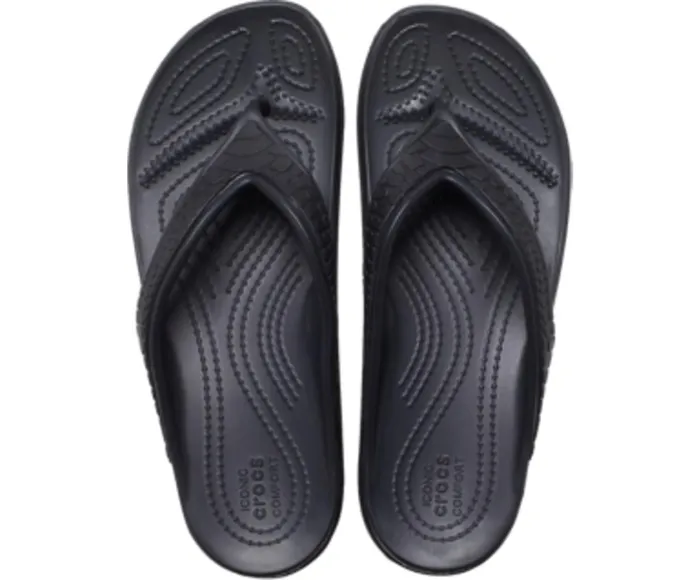 Crocs Wedges Womens Crocs Sloane Snake Wedge Flip Black Casaul