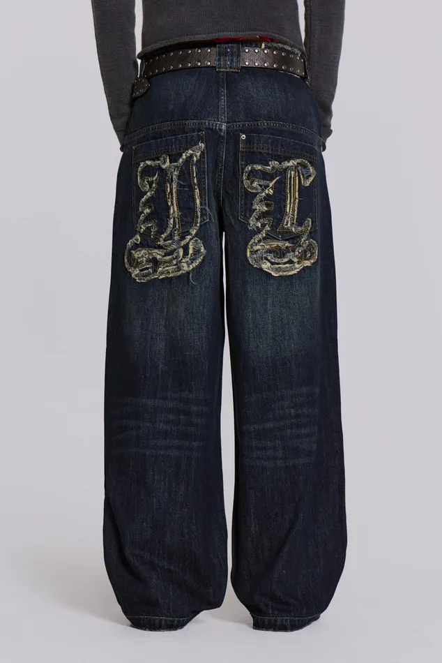 Denim Men Jaded London Shop Indigo JL Colossus Jeans
