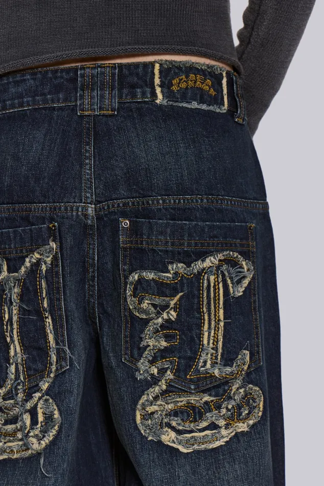 Denim Men Jaded London Shop Indigo JL Colossus Jeans