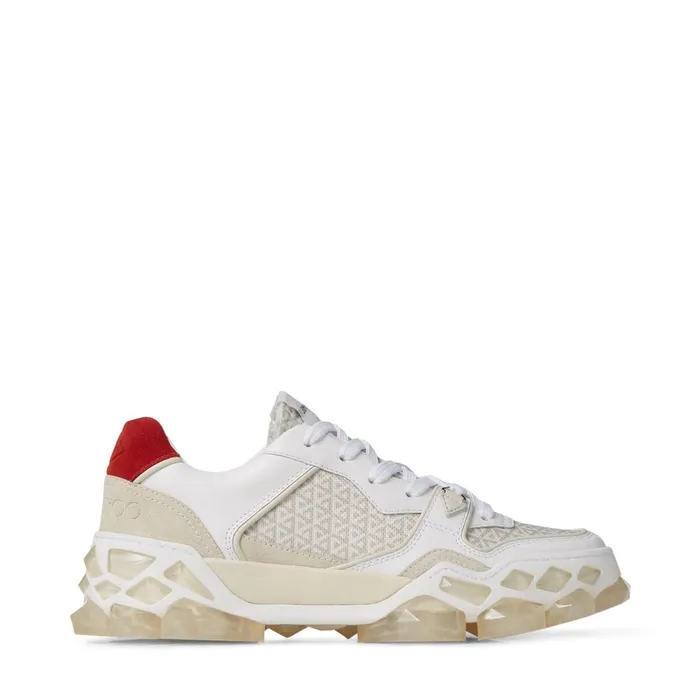 Diamond X TrainerF Cotton Calf Leather Crosta Suede And Printed Nylon LowTop Trainers X Cotton Mix Women JIMMY CHOO Sneakers Diamond X TrainerF Cotton Calf Leather Crosta Suede And Printed Nylon LowTop Trainers X Cotton Mix Women JIMMY CHOO Sneakers