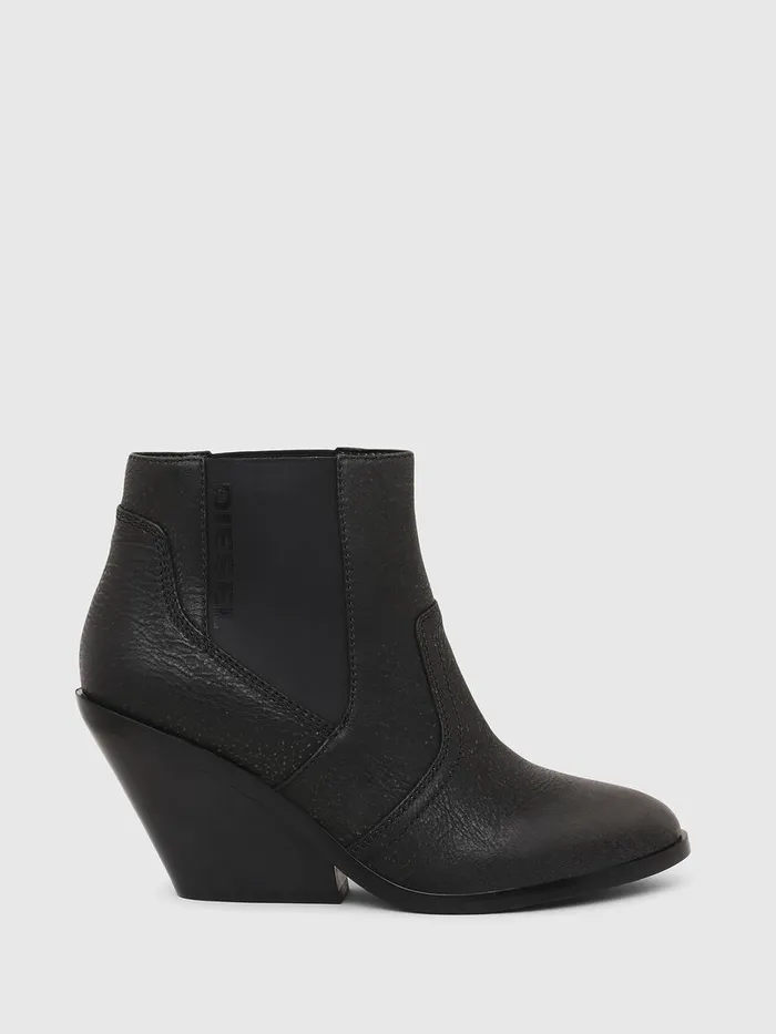 Diesel Ankle Boots Womens DFLAMINGO CB Black Popular