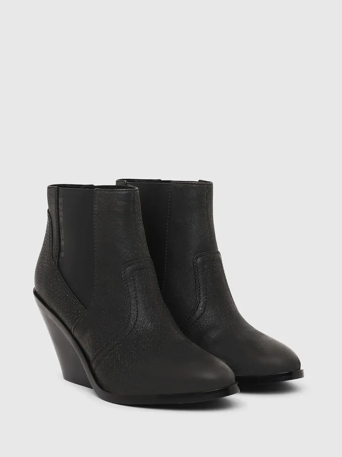 Diesel Ankle Boots Womens DFLAMINGO CB Black Popular
