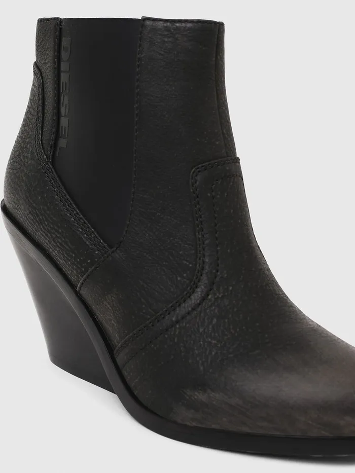 Diesel Ankle Boots Womens DFLAMINGO CB Black Popular
