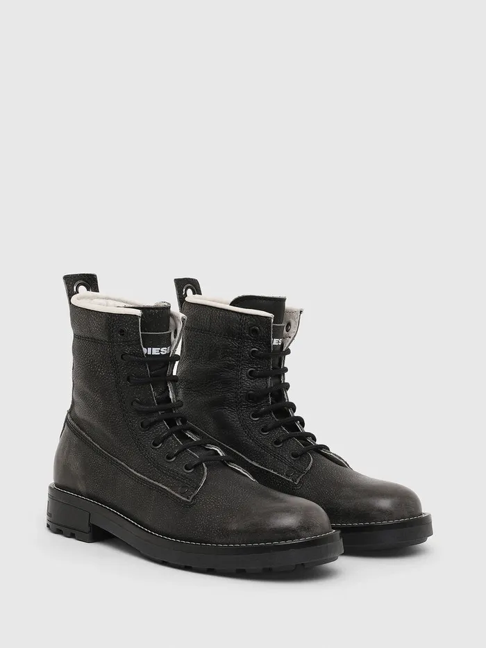 Diesel Ankle Boots Womens DTHROUPER DBB W Dark grey Cheap On Sale