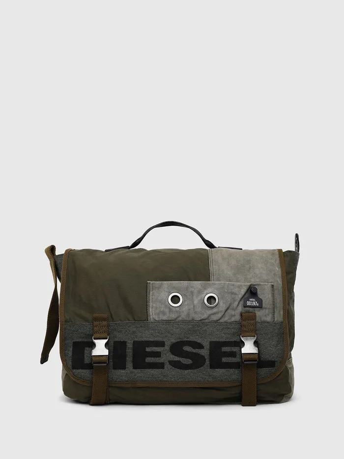 Diesel Bags Mens BIVIO Olive Green Cheap On Sale