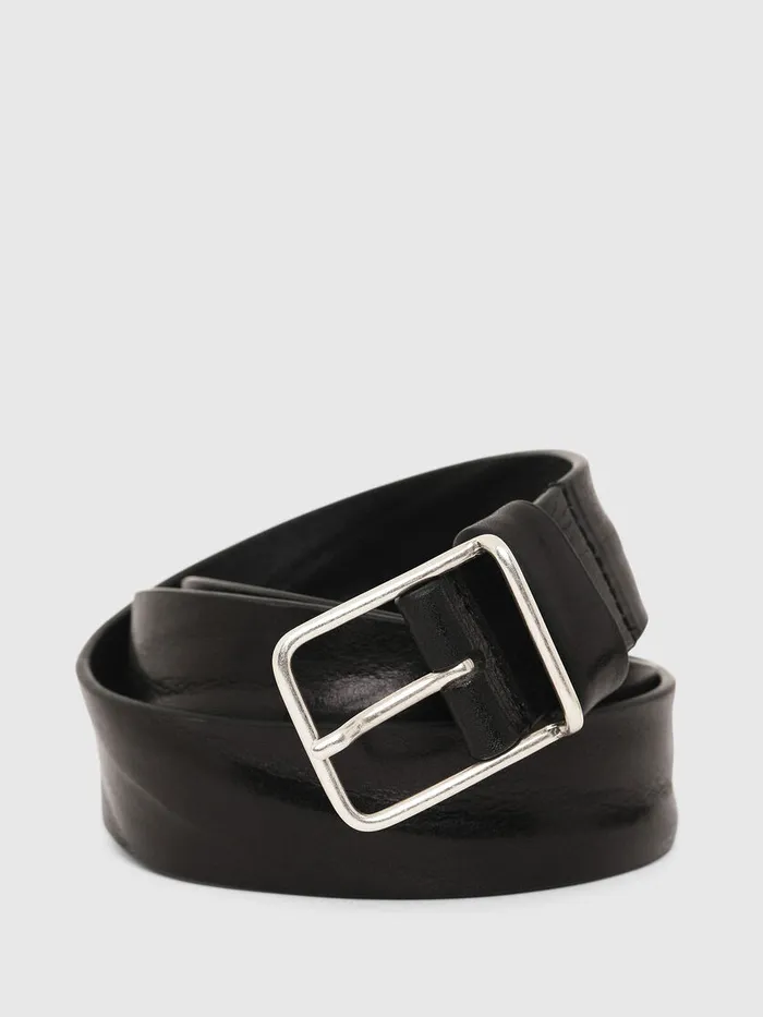 Diesel Belts Mens BSILVER Black For Sale