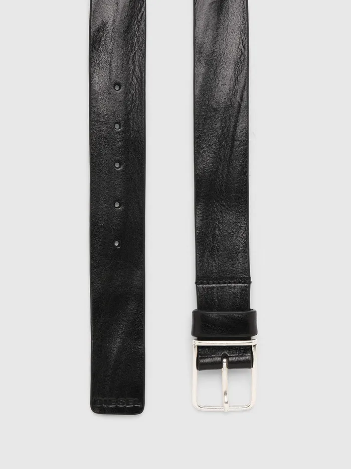 Diesel Belts Mens BSILVER Black For Sale