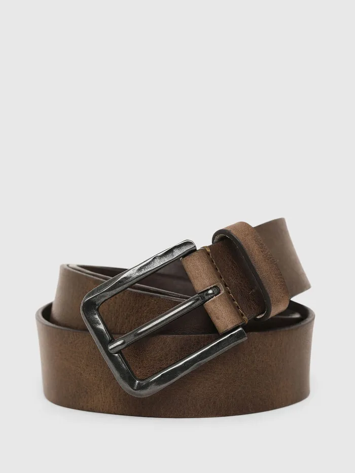 Diesel Belts Mens BUSED Brown Casaul