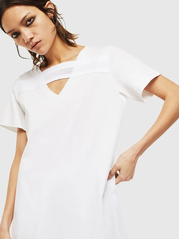 Diesel Dresses and Jumpsuits Womens DSTRIPE White
