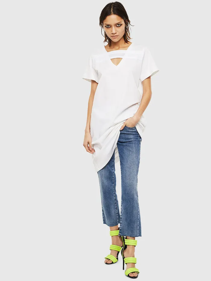 Diesel Dresses and Jumpsuits Womens DSTRIPE White