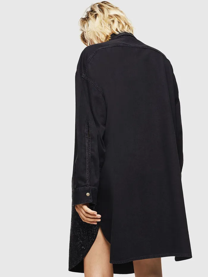 Diesel Dresses and Jumpsuits Womens DEOBAXSX BlackDark grey