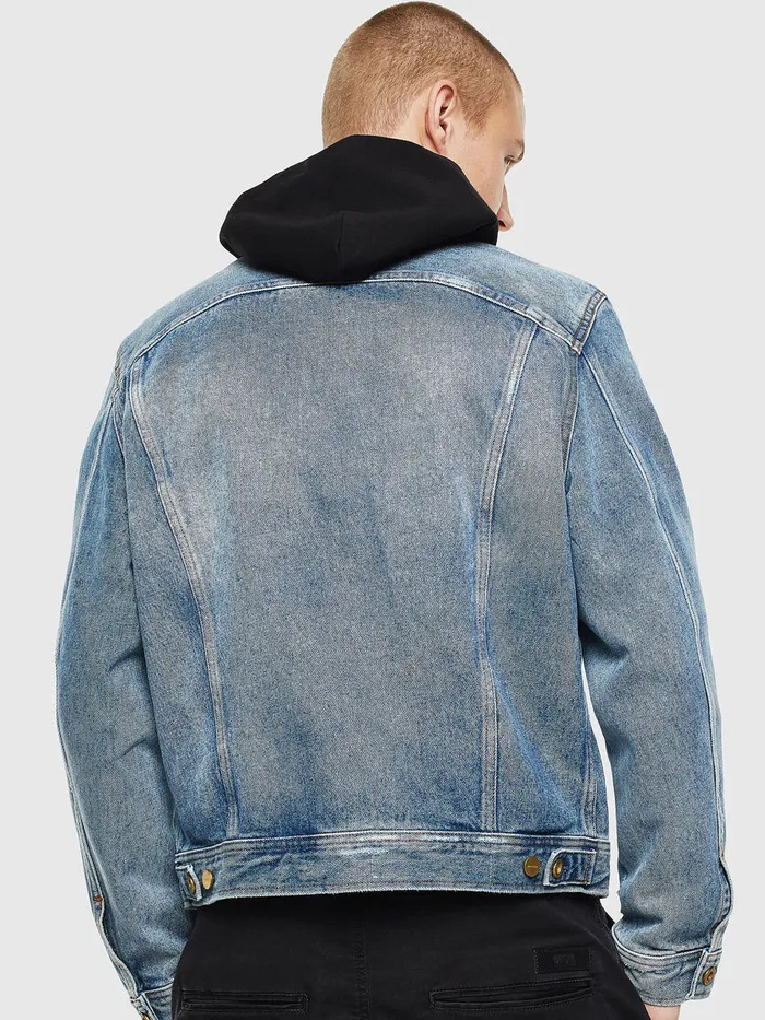 Diesel Jackets Mens DBRAY Light Blue